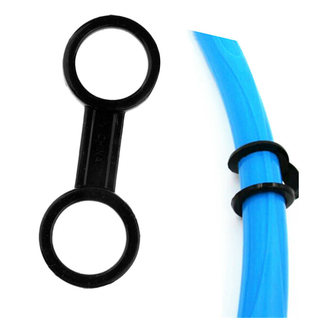 6 Pieces Silicone Snorkel Keeper - Double Loop Snorkel Holder for Scuba Diving