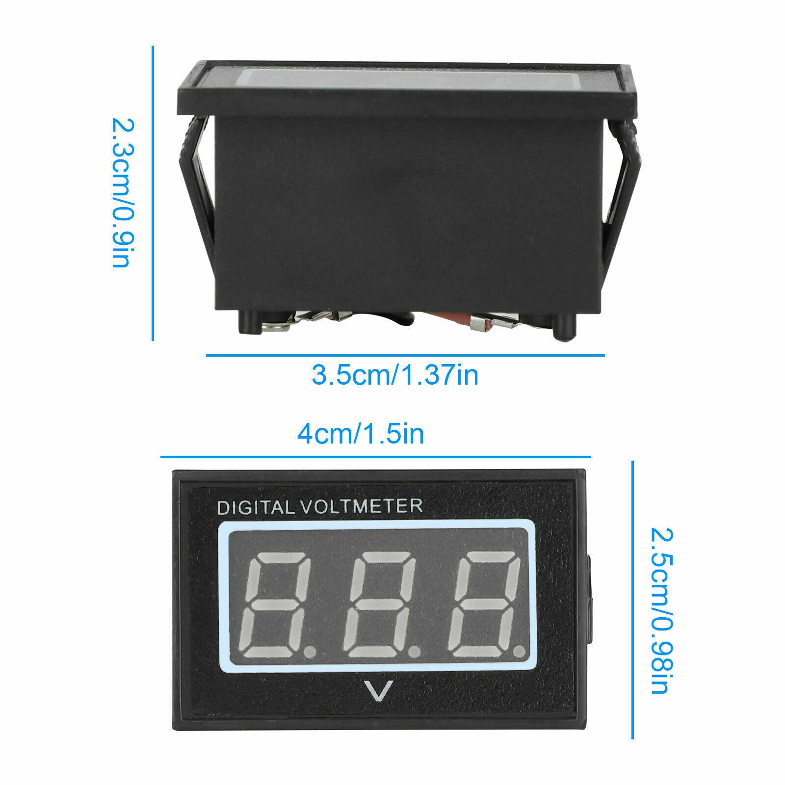Blue 48V Golf Cart LED Digital Volt Meter Battery Gauge Fit Club Car EZGO Yamaha