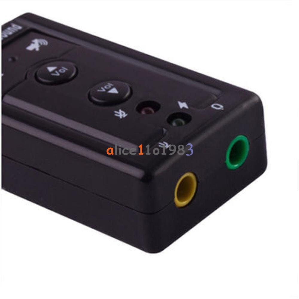Mini USB 2.0 7.1 Channel Audio Sound Card Sound Adapter For PC Laptop