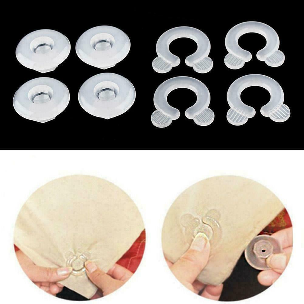 4Pcs Bed Duvet Covers Sheet Holder Clip Clamp Fastener Cover Gripper New K2A9