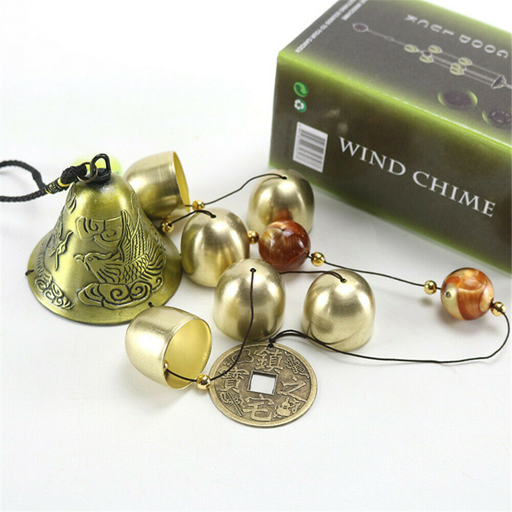 HOT Wind Chimes Retro Large Copper Metal Bells Hanging Garden Yard Home Decor US