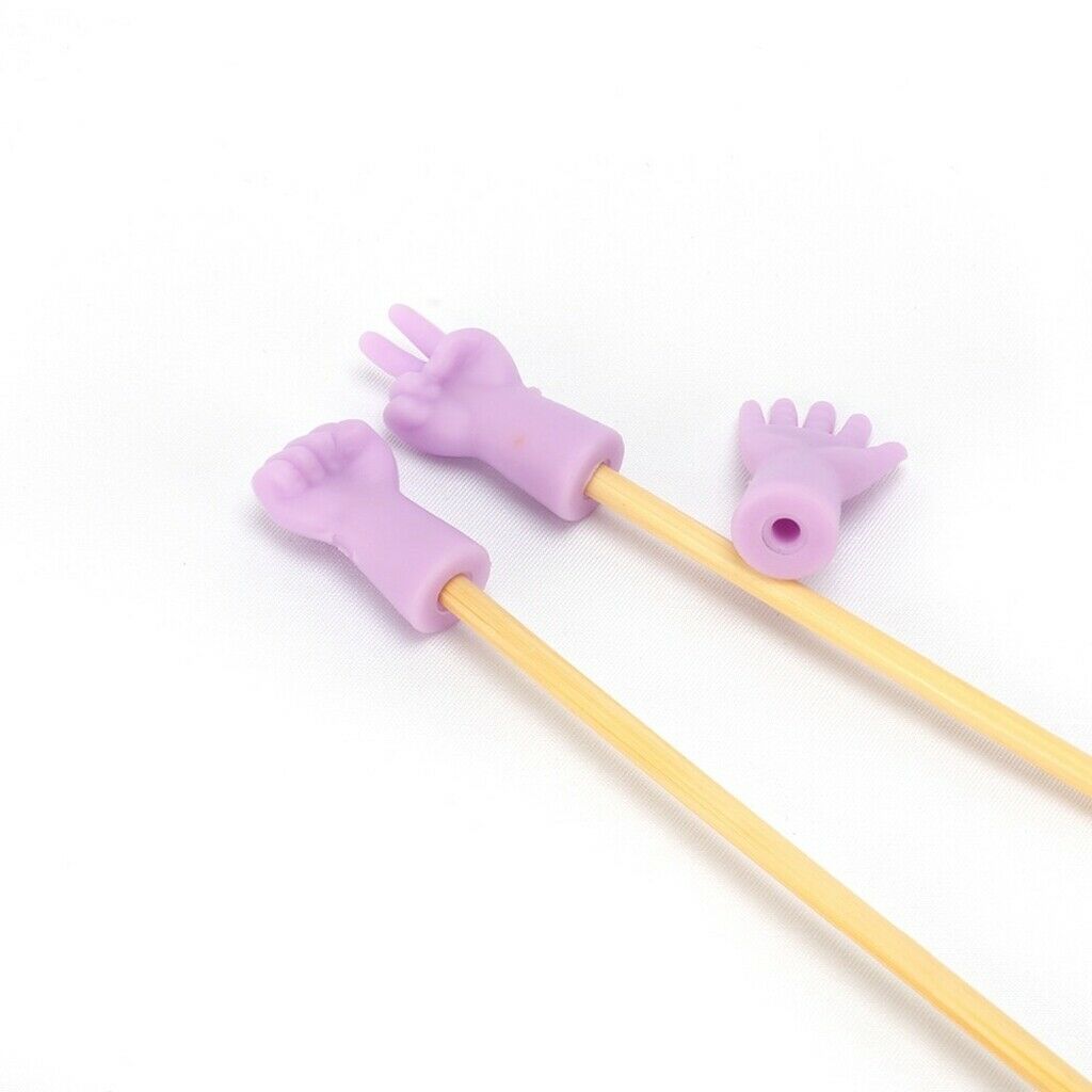 24 Pieces Creative Knitting Needles Point Protectors Tip Cover Knitting Tool
