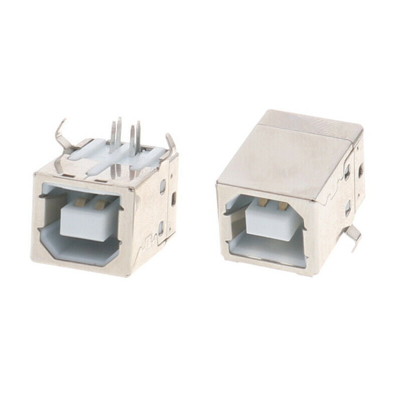5Pcs 90 Degrees USB B Type Female Socket Connector for Printer Data Inter.l8