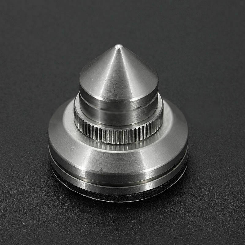 4pcs Stainless Steel Speaker Spike + Pad Base Amplifier Cone Stand Feet