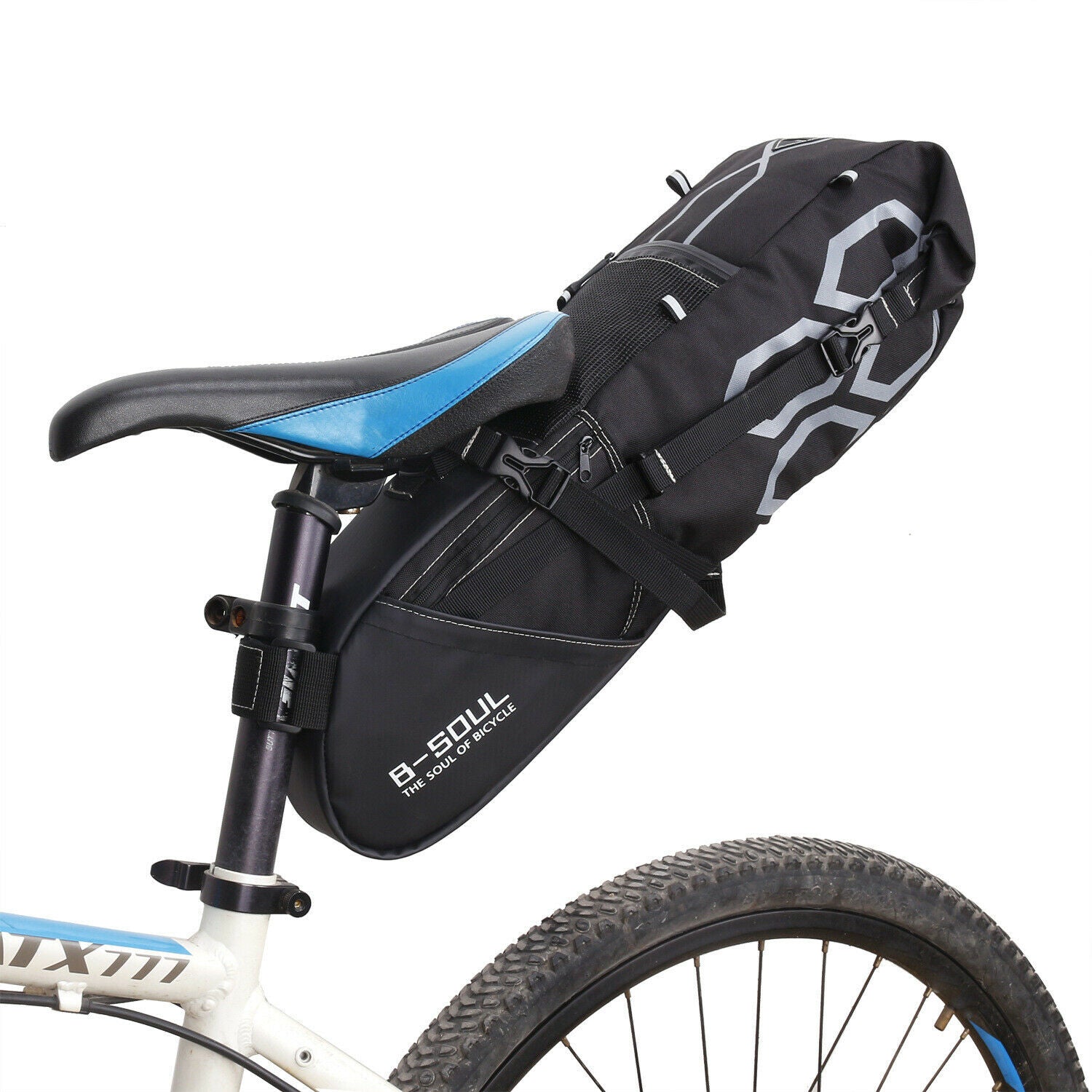 Large Mountain Road Bike Saddle Bag MTB Seat Tail Rear Pack For Cycling Bicycle