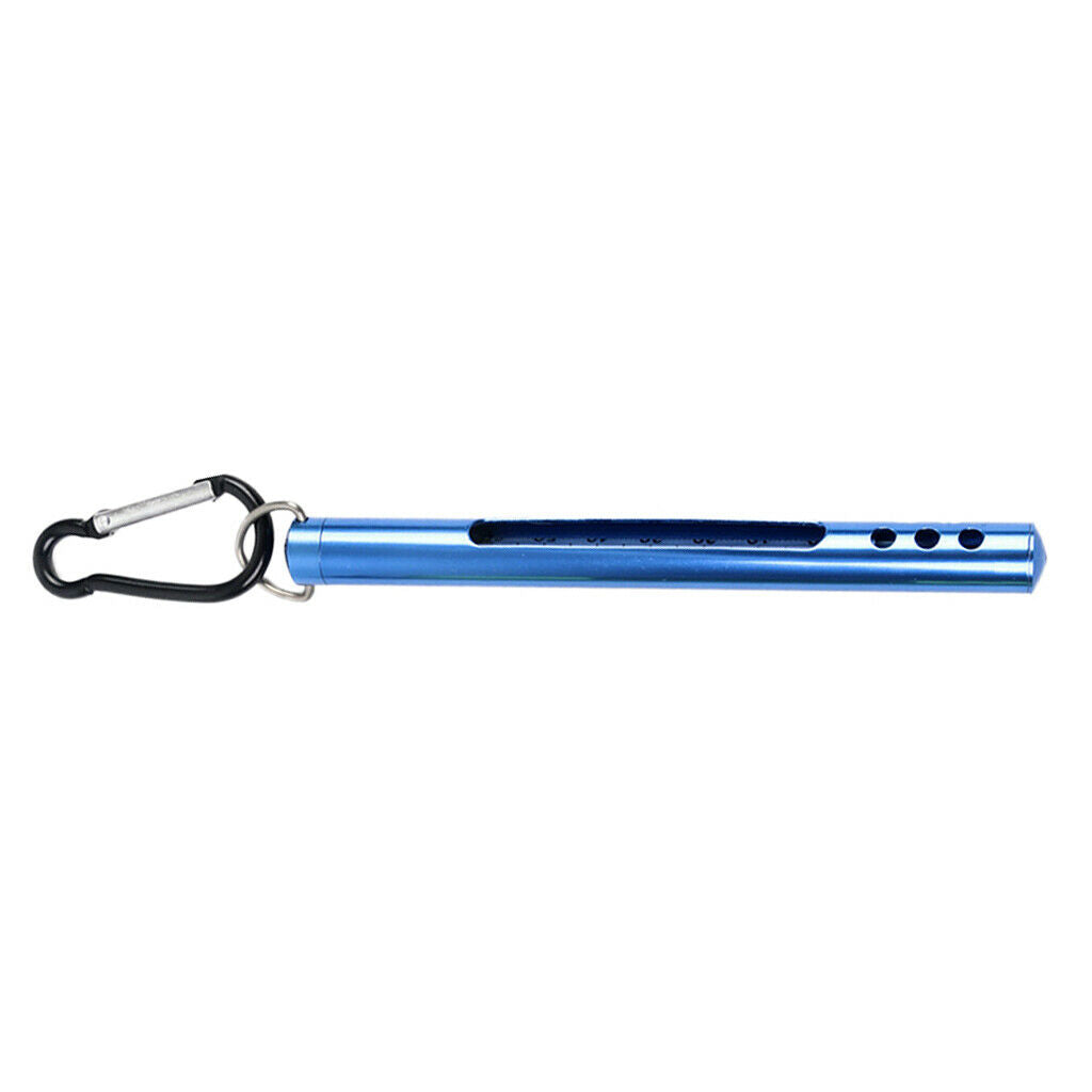 Fishing Thermometer Stream Water Thermometer &Carabiner for River Lake Blue