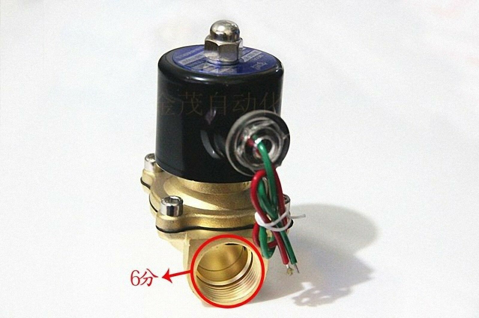 Water Air Gas Fuel NO Solenoid Valve 3/4" BSPP 24V DC 2W-200-20K [M1]