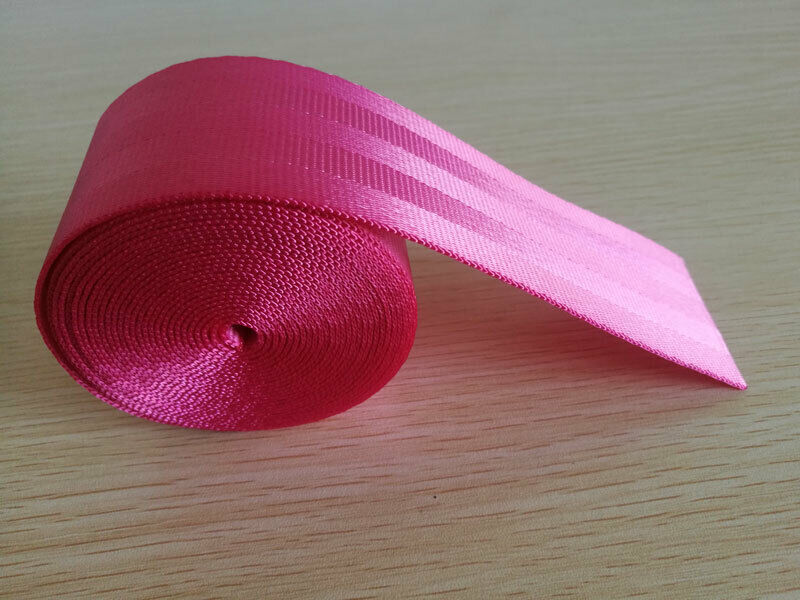 Universal Seat Belts Pink 3.6m Webbing Car Racing Front Safety Retractable Lap