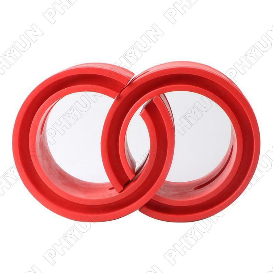 2Pcs Car Red Shock Absorber Spring Bumper Buffer Power Cushion Coil Damper Tool