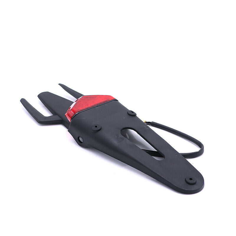 Off-road Dirt Bike Motorcycle Red Rear Fender Brake Trident Style Tail Light