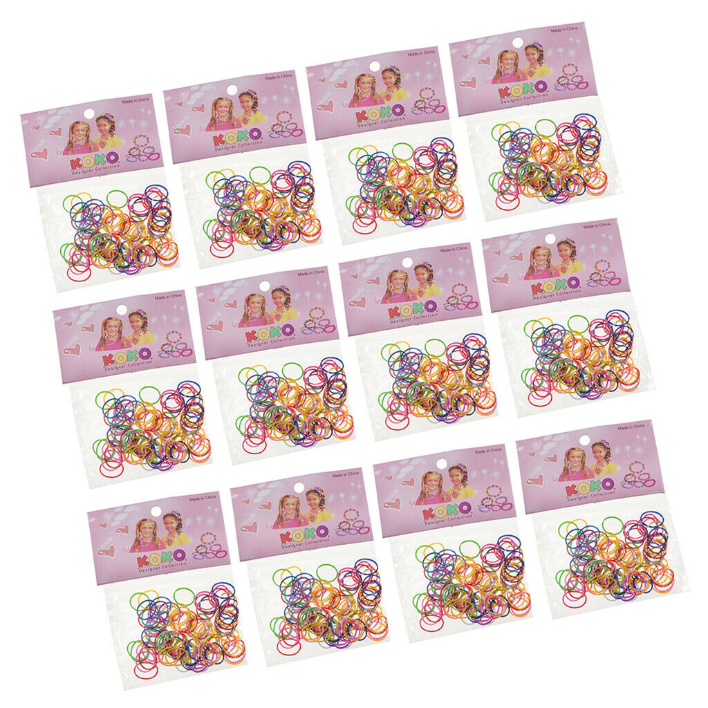 12 Bags Braid Rings Hair Hoops Braid Hair Clip Accessories, 0.23 inch Hair