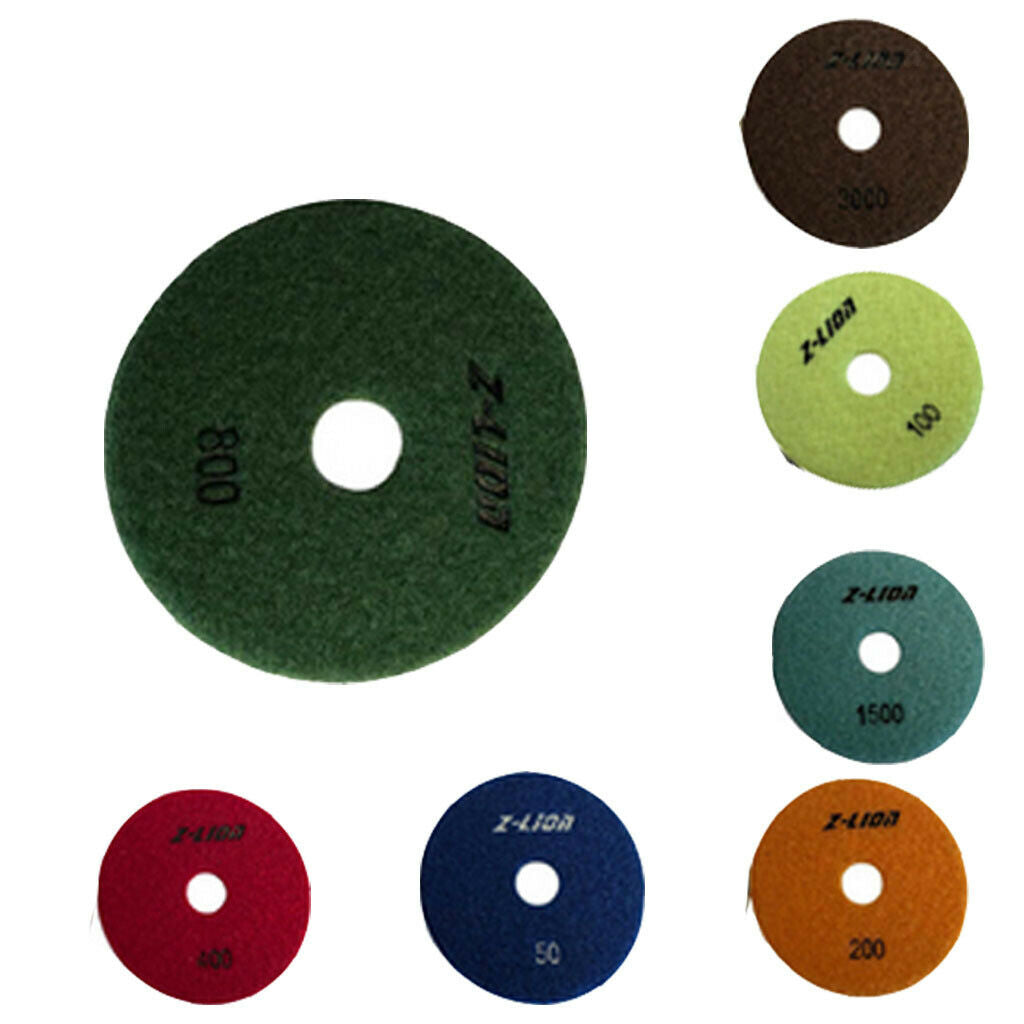 4inch Diamond Dry Polishing Pads for Concrete Granite Stone Marble 50#