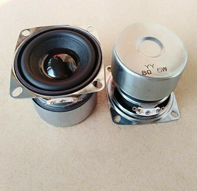 2pcs 2"inch 52MM HiFi Speaker Loudspeaker Foam edge Audio Parts 8 ohms 5 watts