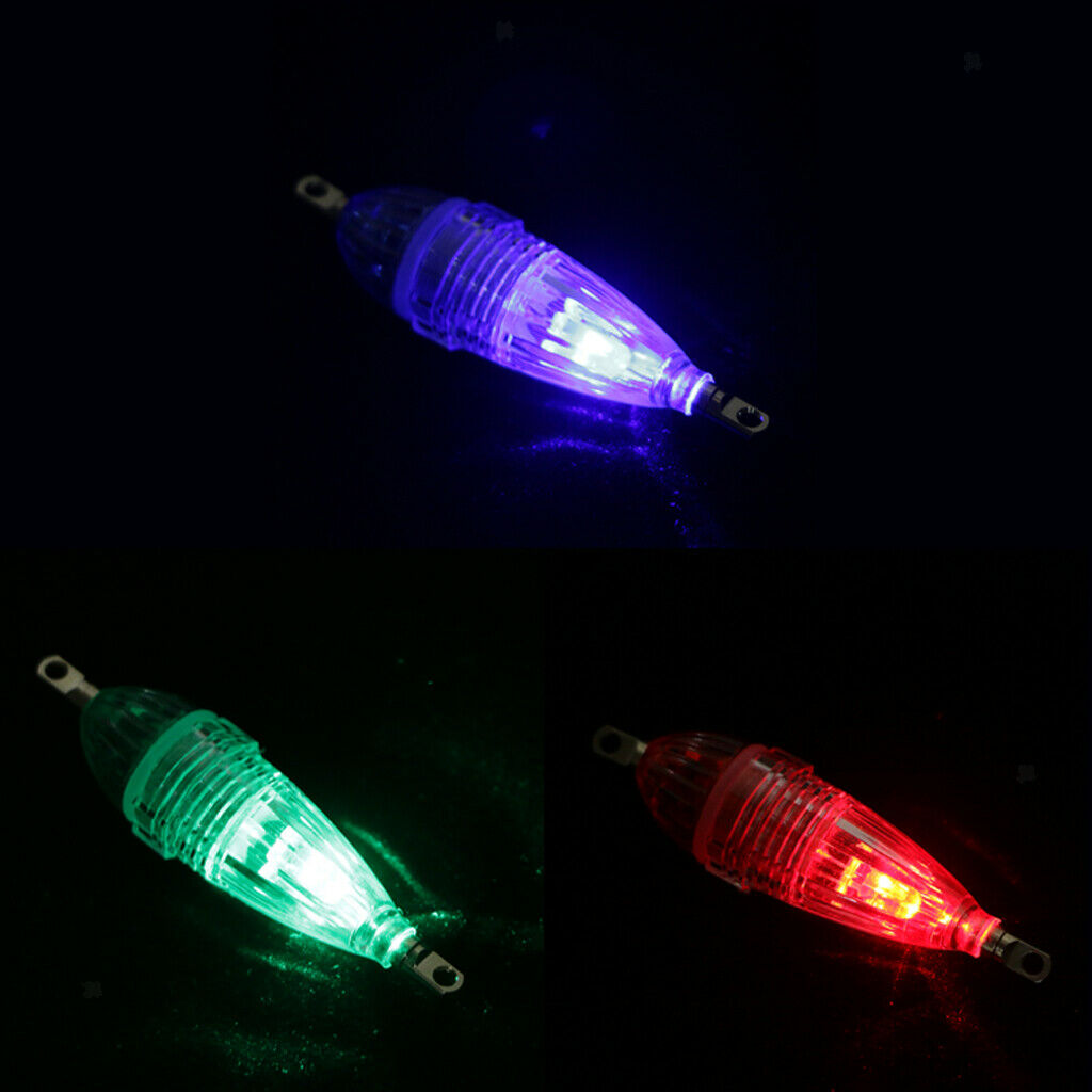 3 Pack Fishing Lure Light LED, Lure Bait Finder, Night Fishing Finder Crappie