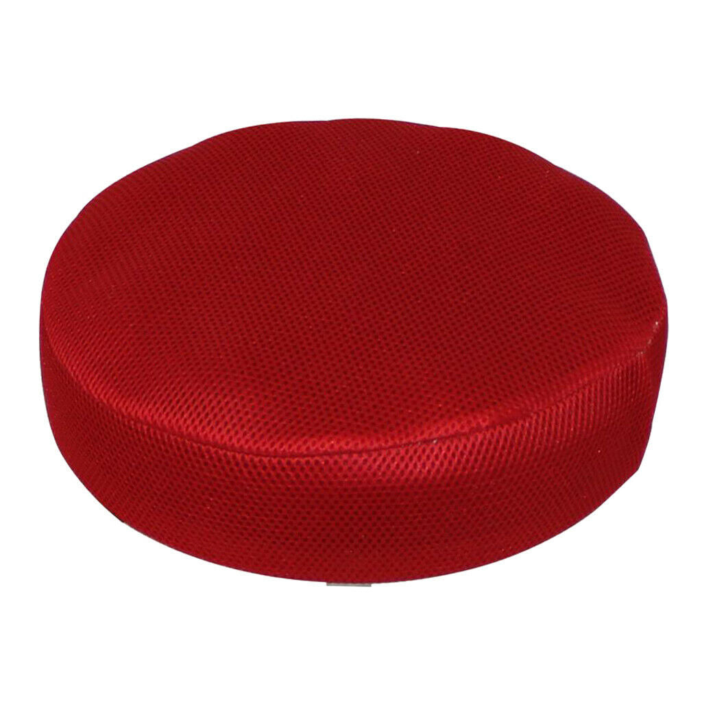 Bar stool cover replacement round chair seat, protective cover 35x35x10cm red
