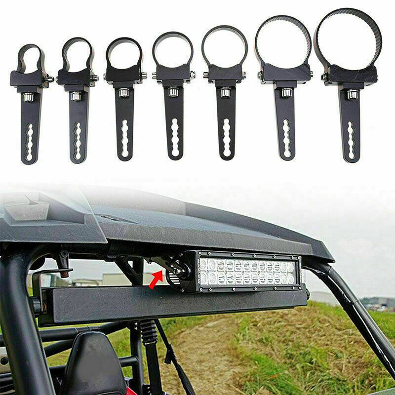 2PC 1.25" O Type Tube Bullbar Mounting Bracket Clamps Fog Off Road LED Light Bar