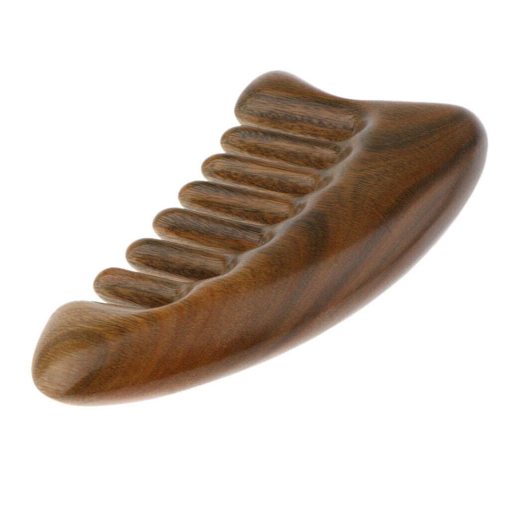 Anti-Static Wide Tooth Natural Sandalwood Scalp Massage Detangling Hair Comb