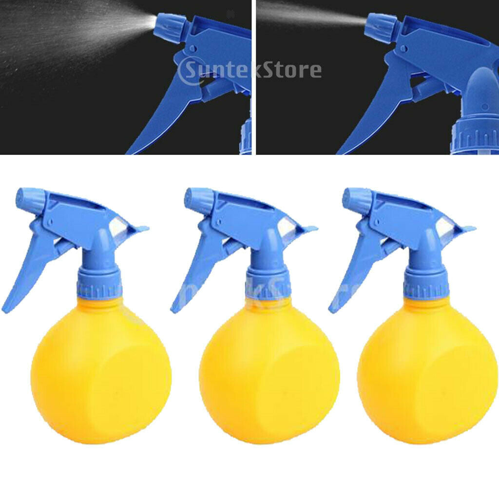 3 Pieces Plastic Empty Water Spray Bottle Cleaning Watering Make Up Tools