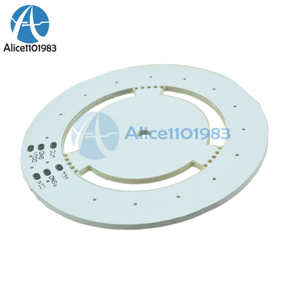 WS2812 WS2811 5050 RGB LED Lamp Panel Round 16-Bit 60mm 5V Rainbow Precise