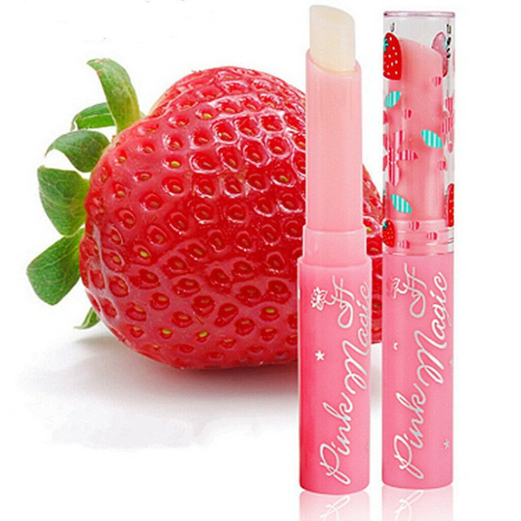 5Pcs Strawberry Lipstick Color Changing Long Lasting