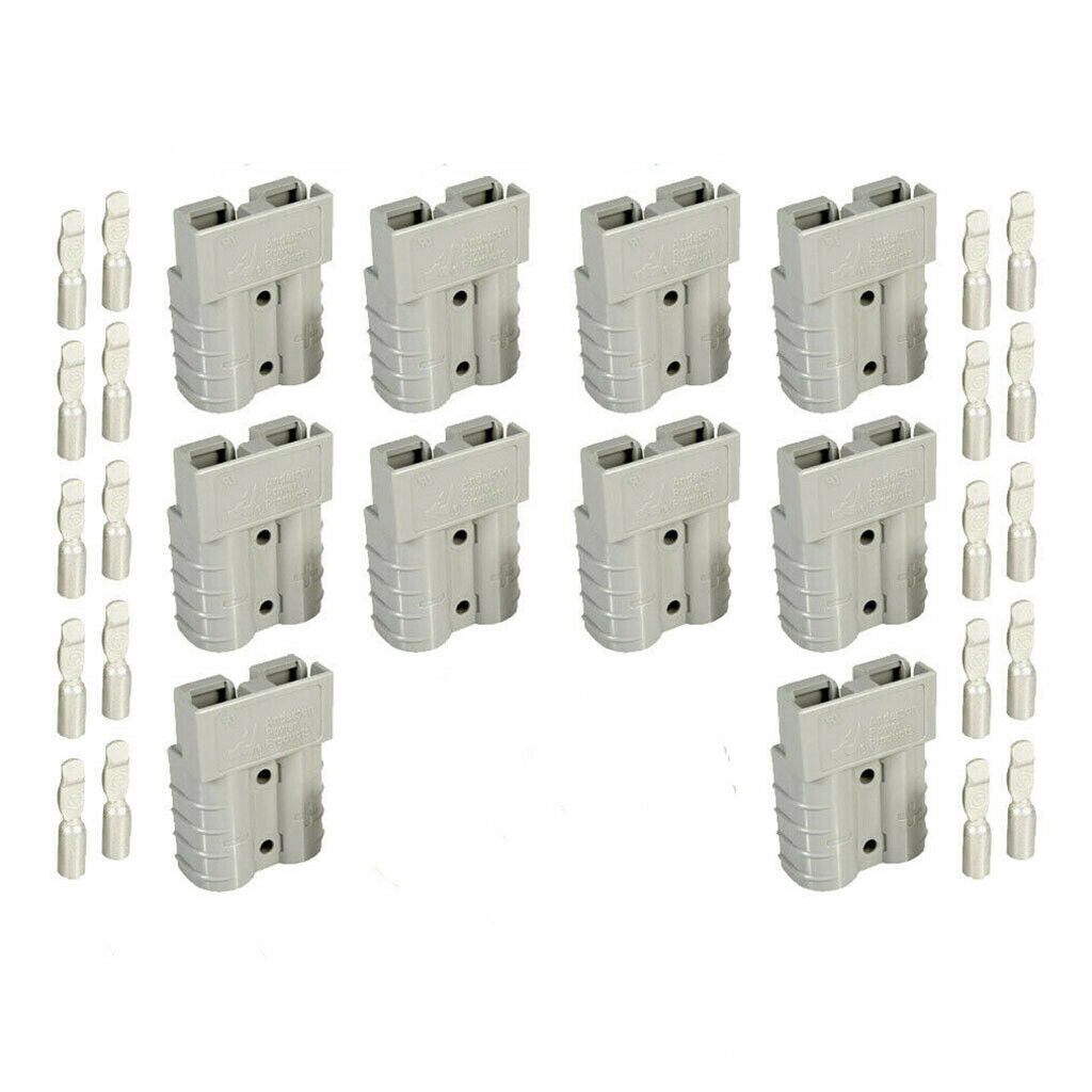 10 Pieces Battery Connector 600V 50A Double Poles for Anderson Car Van