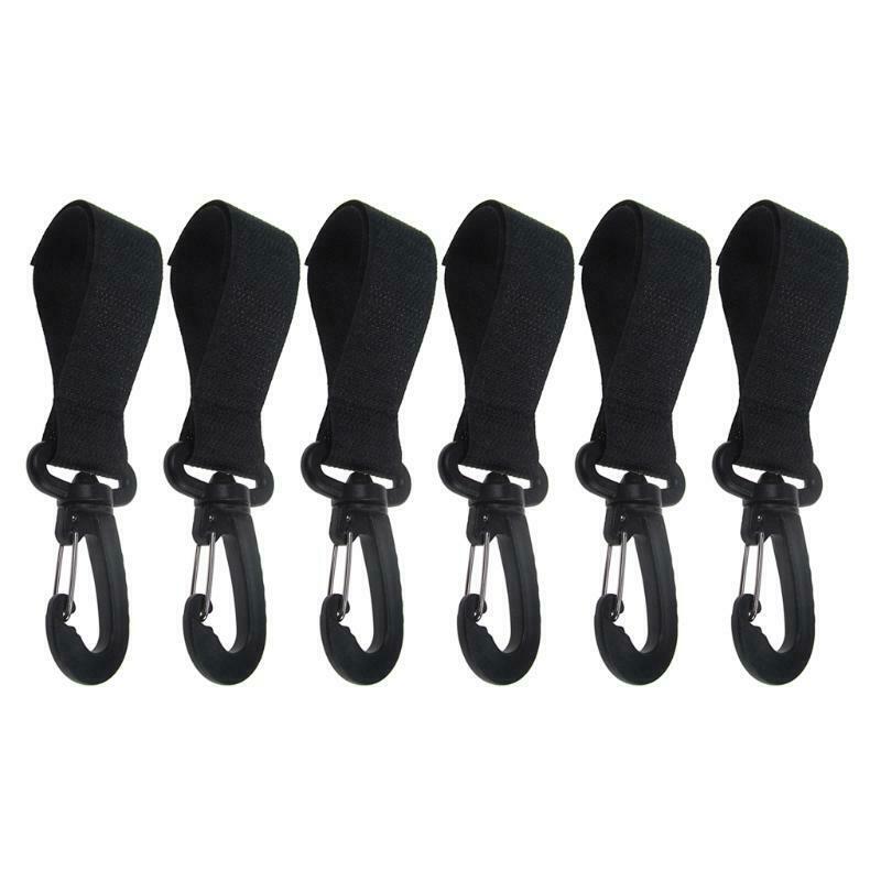 6PCS Kayak Paddle Keeper Oar Webbing Strap Holder Snap Clip For Paddleboard