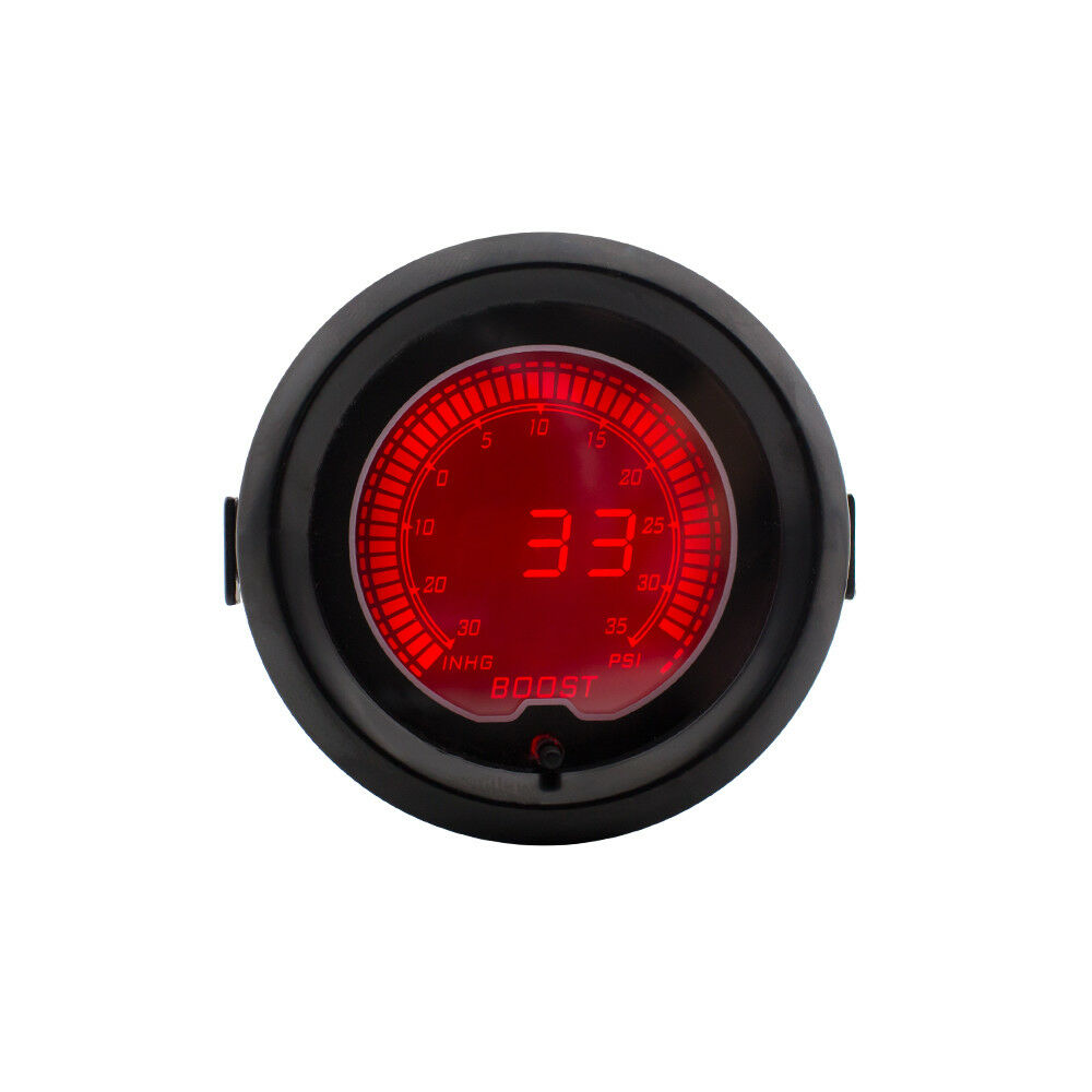 7 Color Digital LED Light 2" 52mm Vehicle Car Turbo Boost Vacuum Gauge Meter Psi
