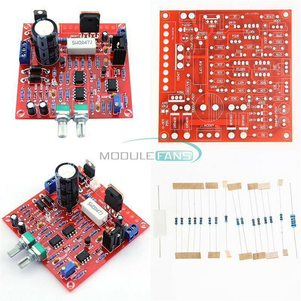 2mA-3A 0-30V Stabilized Continuous Adjustable DC Regulated Power Supply DIY Kit