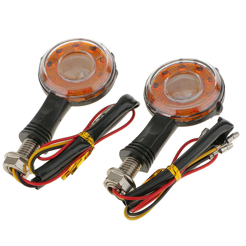 2pcs Motorcycle Turn Signal LED Tail Lights Lamps Palm Pattern for Halley