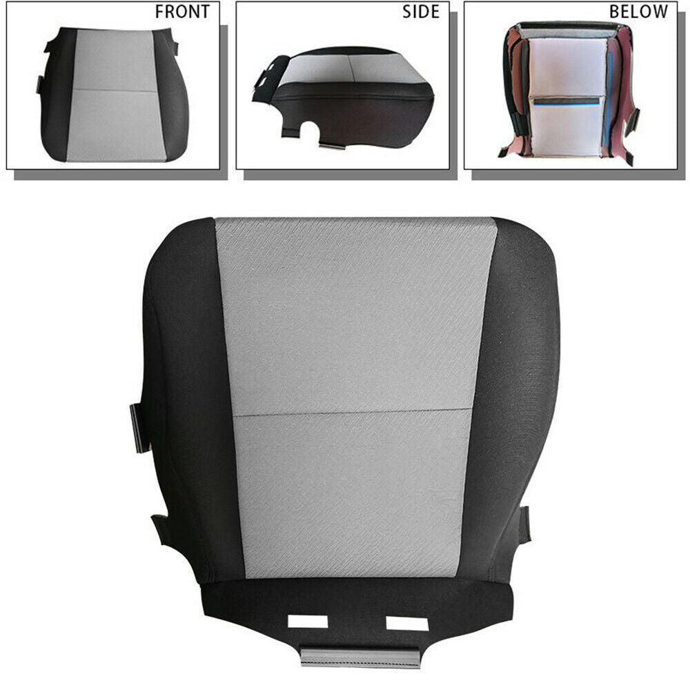 For 2007-14 Chevy Silverado 1500 2500HD 3500HD Seat Cover Driver Side Grey Cloth