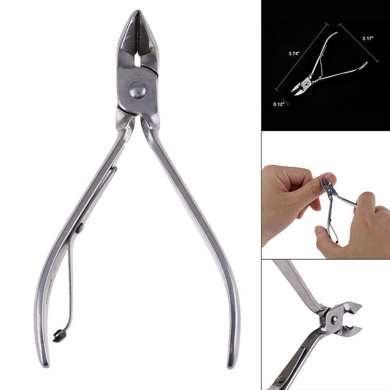 Nail Art Cuticle Nipper Cutter Clipper Manicure Pedicure Stainless Steel TDEAU