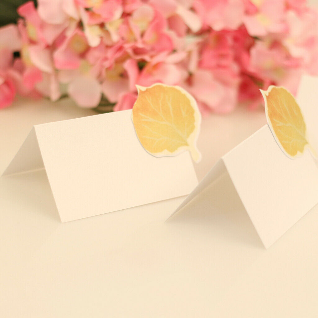 10pcs Blank Maple Place Cards Table Markers Wedding Birthday Party Decor
