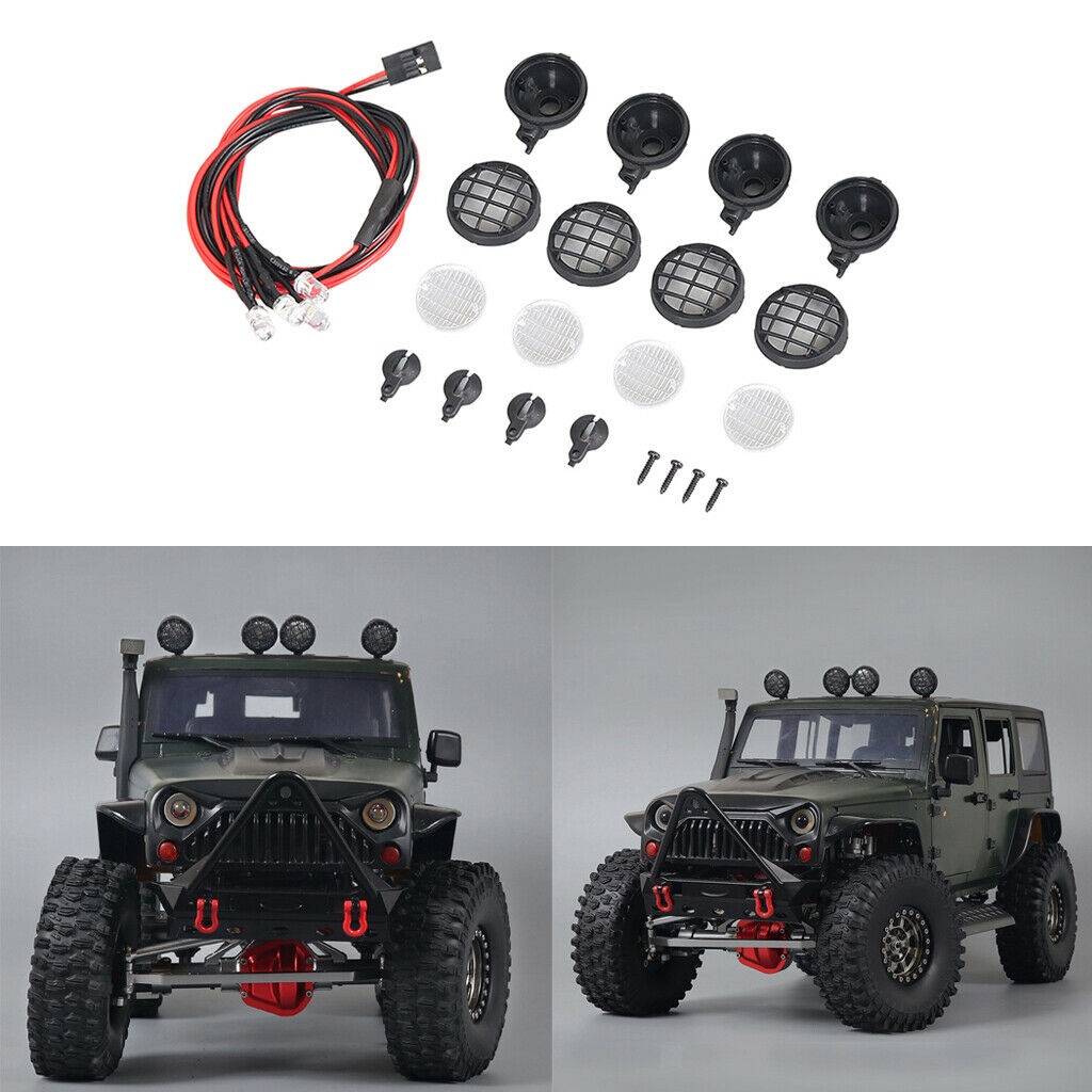 4pcs LED Lamp (Black Light) W/ Cover for 1/10 D90 Rc4wd RC Car