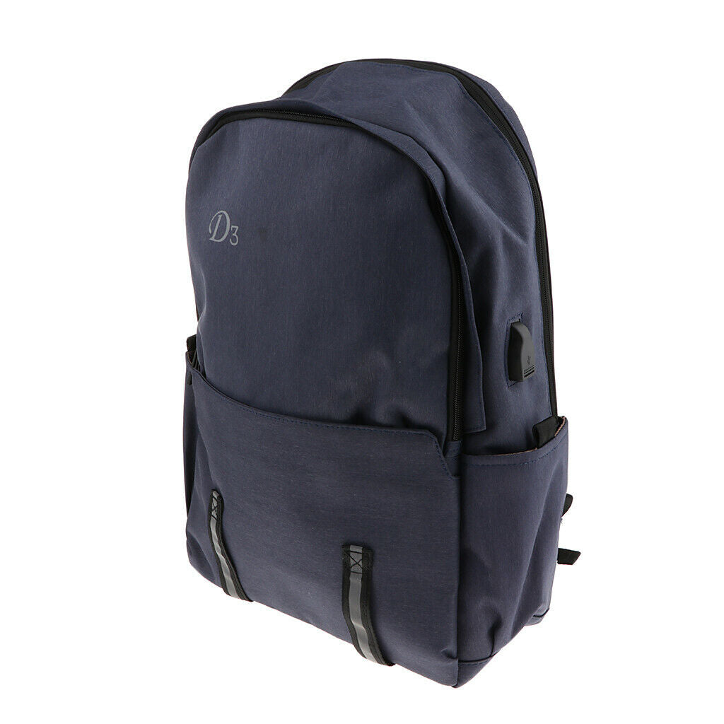 Travel Backpack Business Laptop Notebook Bag Casual Men Book Rucksack Blue