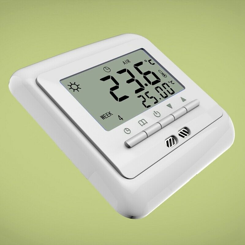 C11.H3 16A 85-250V AC Digital Electric Heating Temperature Controller LCD ProgW3