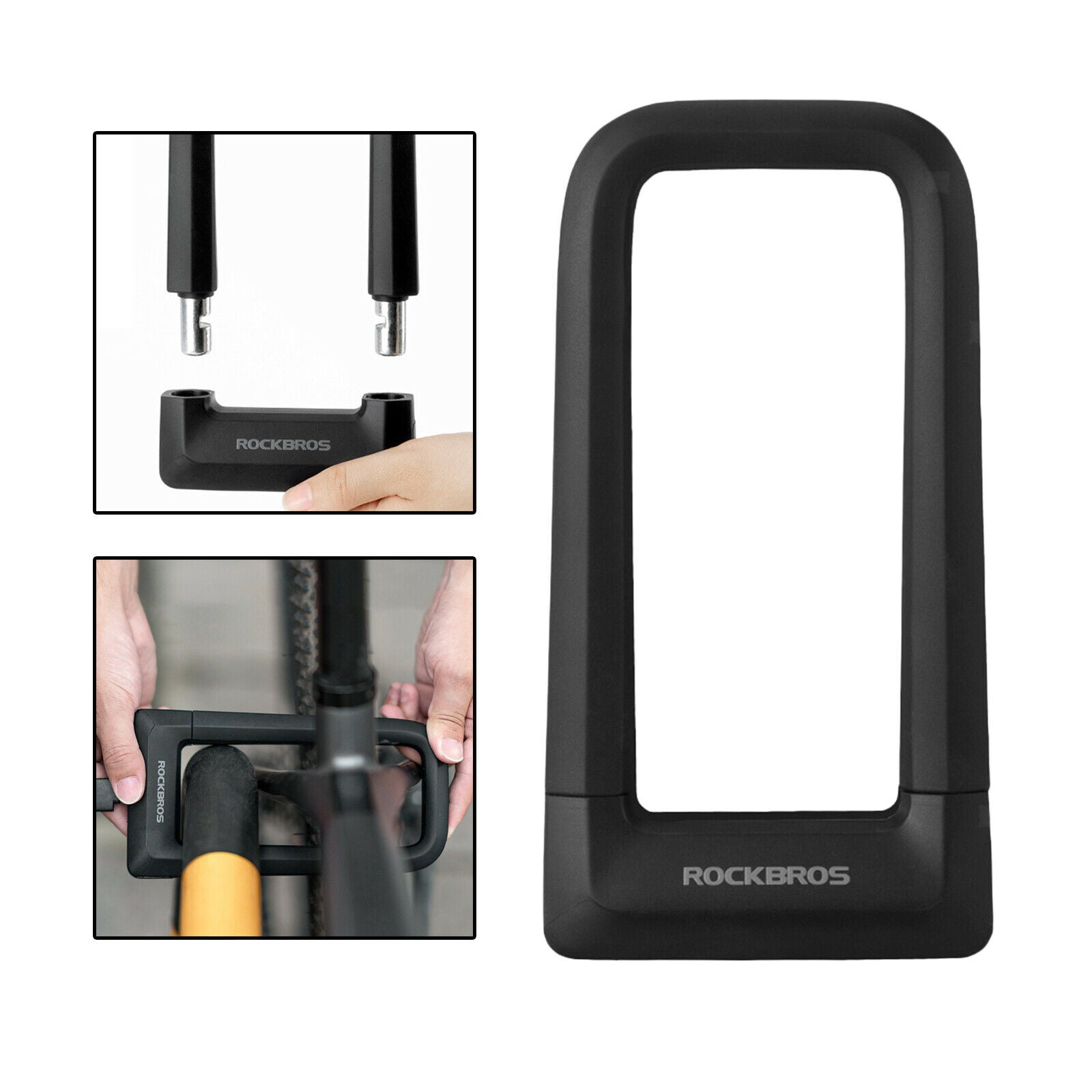 Sturdy Bike U Lock Compact Motorcycle Anti-Theft Alloy Steel Cycling Locks