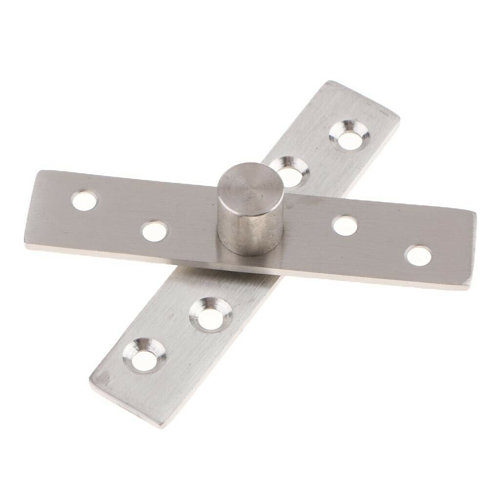 2Pcs Stainless Steel Door Hinge 360 Degree Rotary Pivot Hinges Up Down Shaft