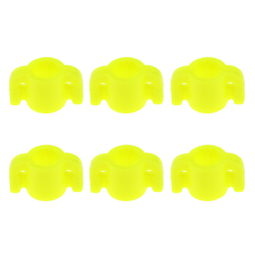 6pcs Archery Fishing Slides Hunting Yellow Plastic Bowfishing Safety Slide