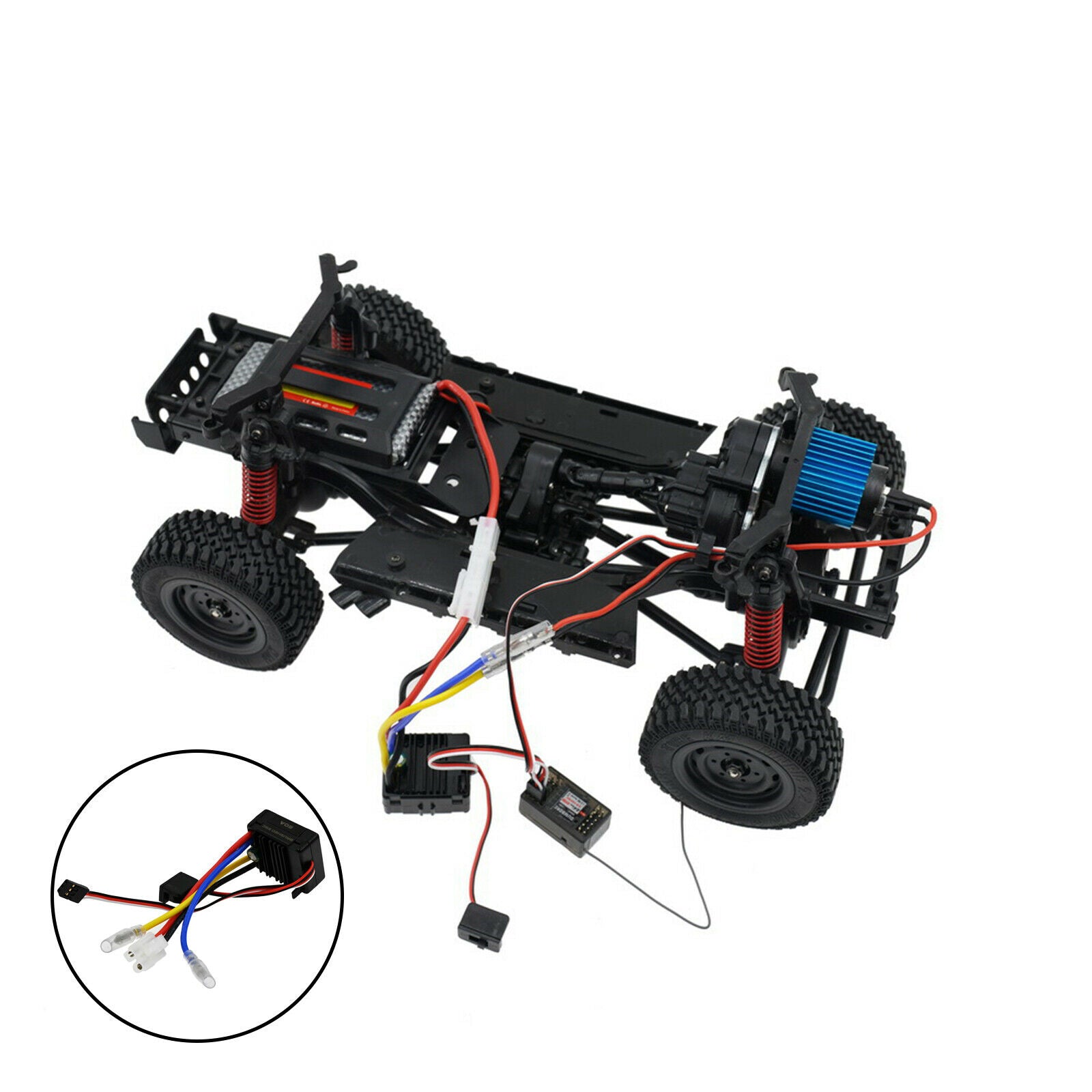RC Car 60A Brush ESC for MN86 Car Vehicle Replacement Parts Accessories