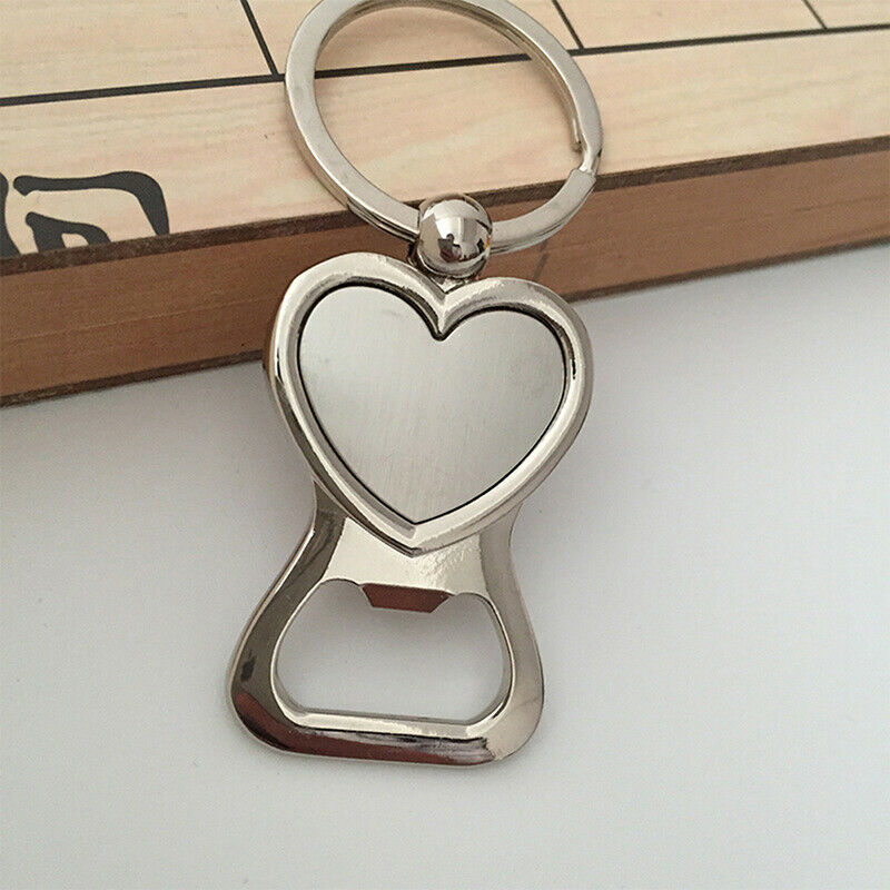 1PC heart shaped Beer Bottle Opener Key Chain Portable party Small Gift WF