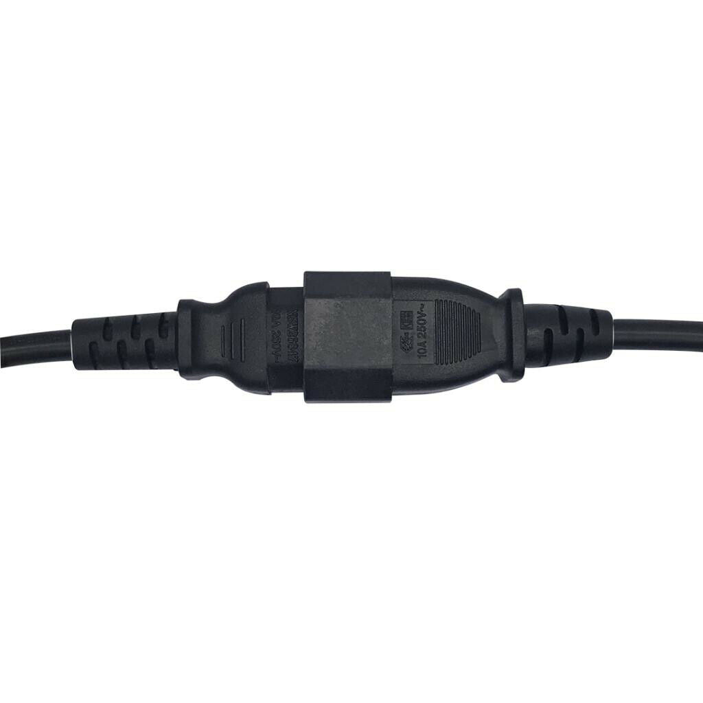 10" IEC320 C14 to C15 M/F UPS PDU AC Power Adapter Extension Cable Lead Cord