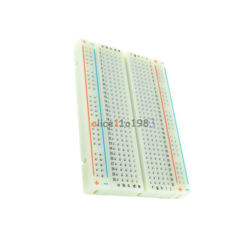 10PCS Mini Universal Solderless Breadboard 400 Contacts Tie-points Available