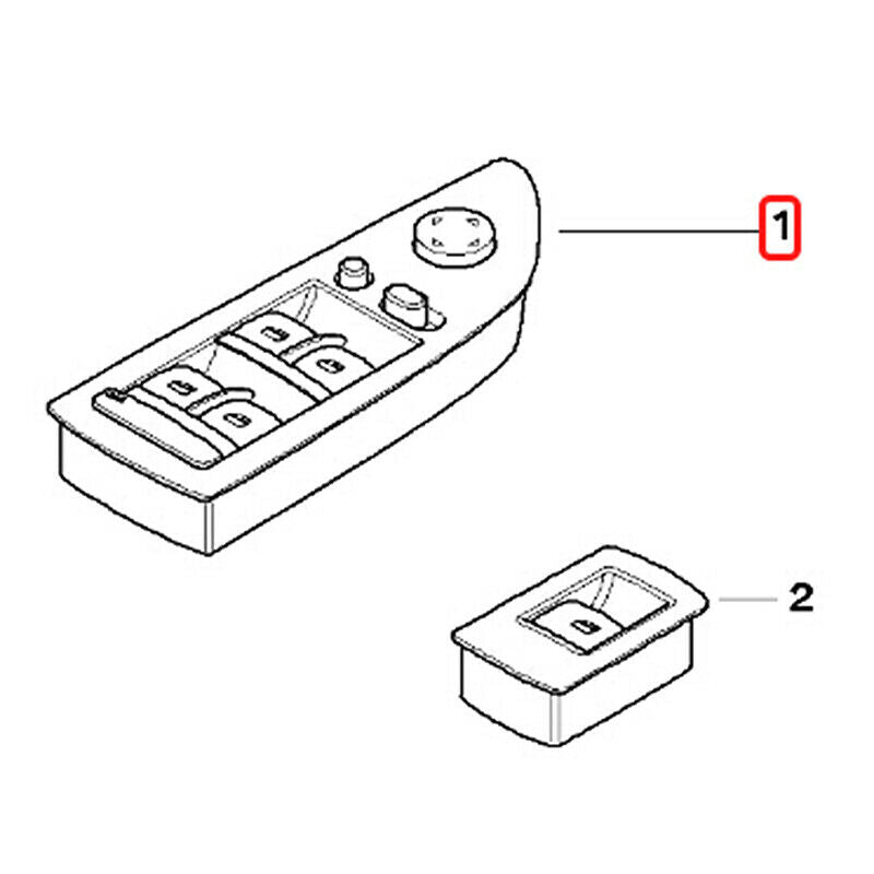 Left Side Front Window Master Switch Cover For BMW E90 E91 325i 335i 2005-2011