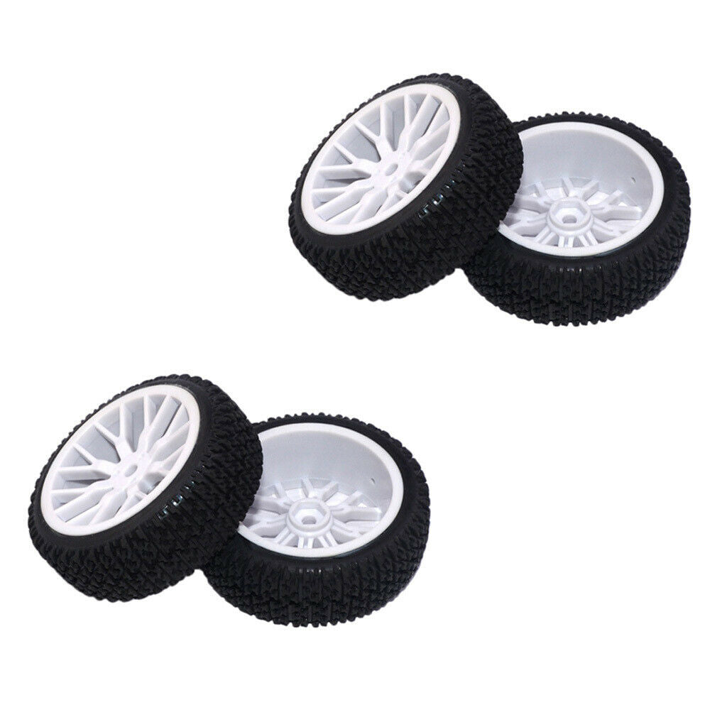 4Pc 1/16 Tire  Car Tires Buggy Tyre Wheel for RC HPI HSP   Wltoy