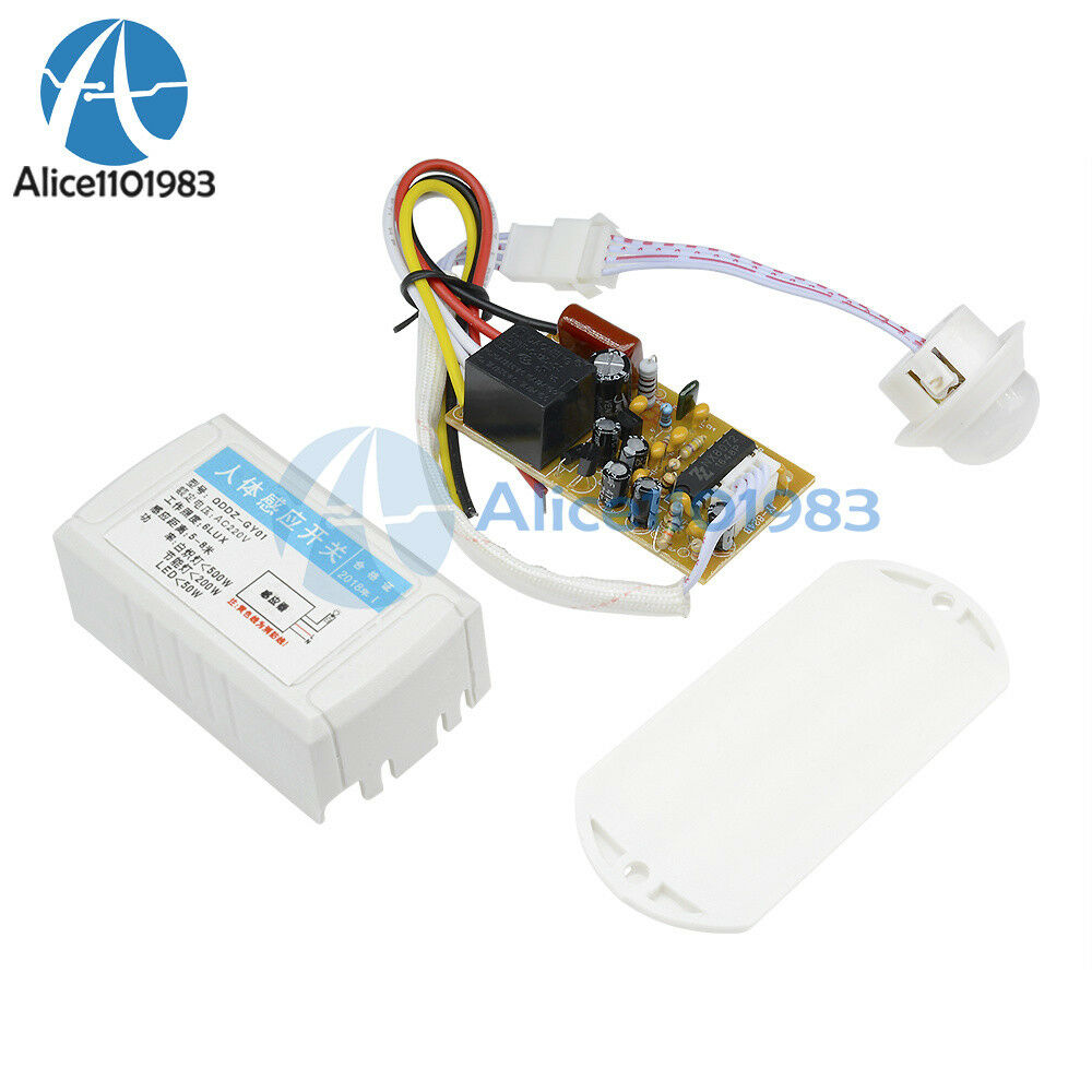Hot 220V IR Infrared Body Motion Sensor Intelligent Lamp Motion Sensor Switch
