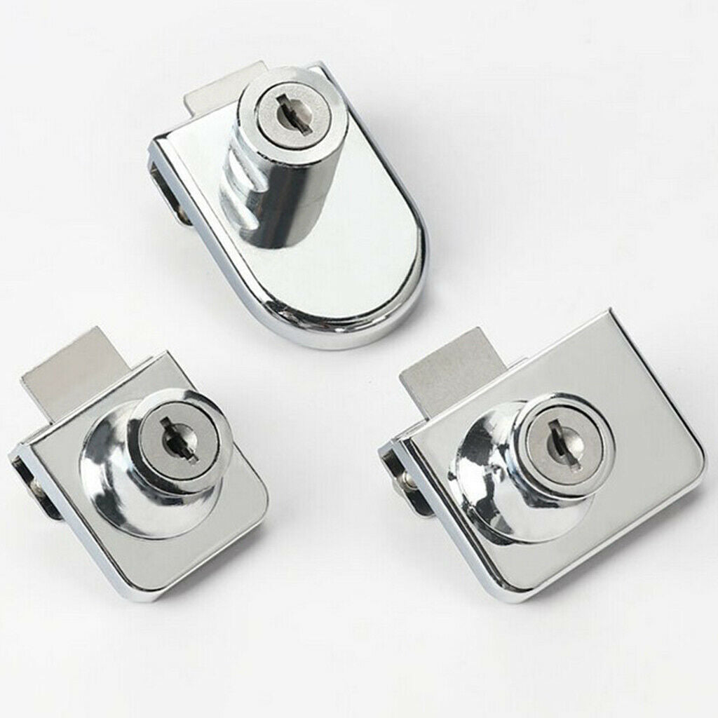 Heavy Duty Display Cabinet Showcase Lock Glass Door Lock  35x32mm A