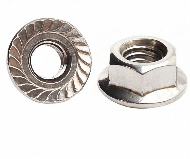 M10 x 1.5 Stainless Steel Flange Hex Nut Right Hand Thread  Qty:12 [M1]