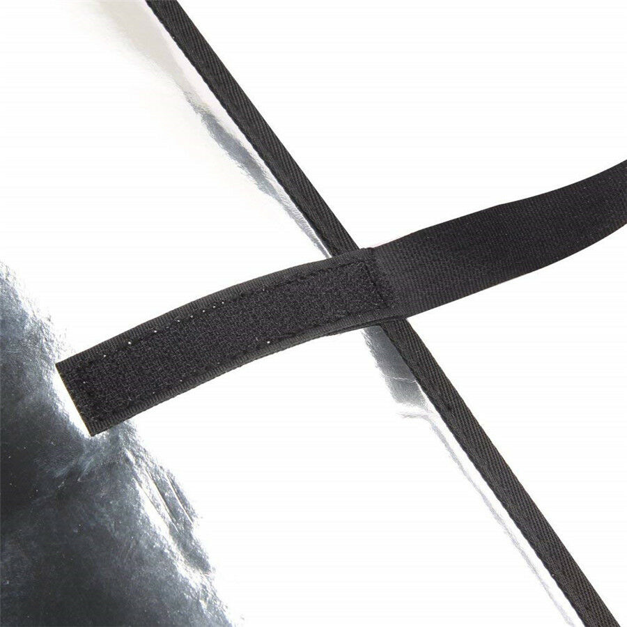 Foldable Car Window Sunshade Cover Elastic Straps Fixed Avoid Dashboard Cracking