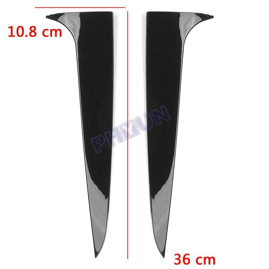 2x Gloss Black Rear Window Spoiler Side Wing Cover Trim For BMW X3 F25 2011-2017