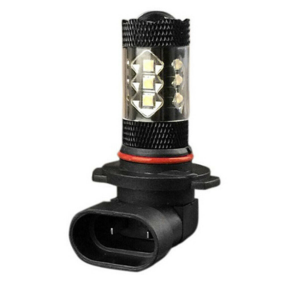 H10 16-SMD LED 80W Car Fog Driving DRL Light Bulbs 6500K-7500K White